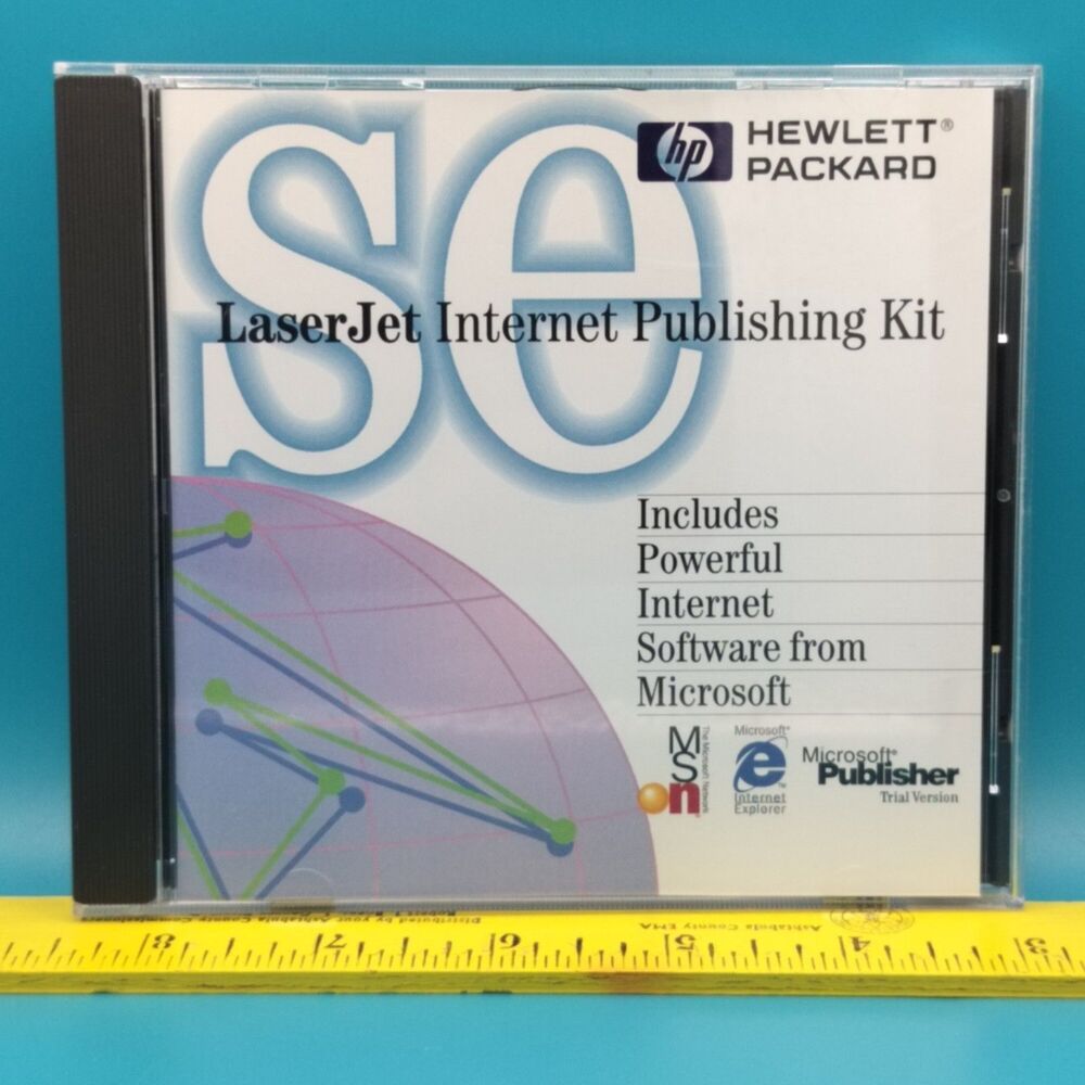 HP LaserJet Internet Publishing Kit CD Vintage Software 90s Computing Classic